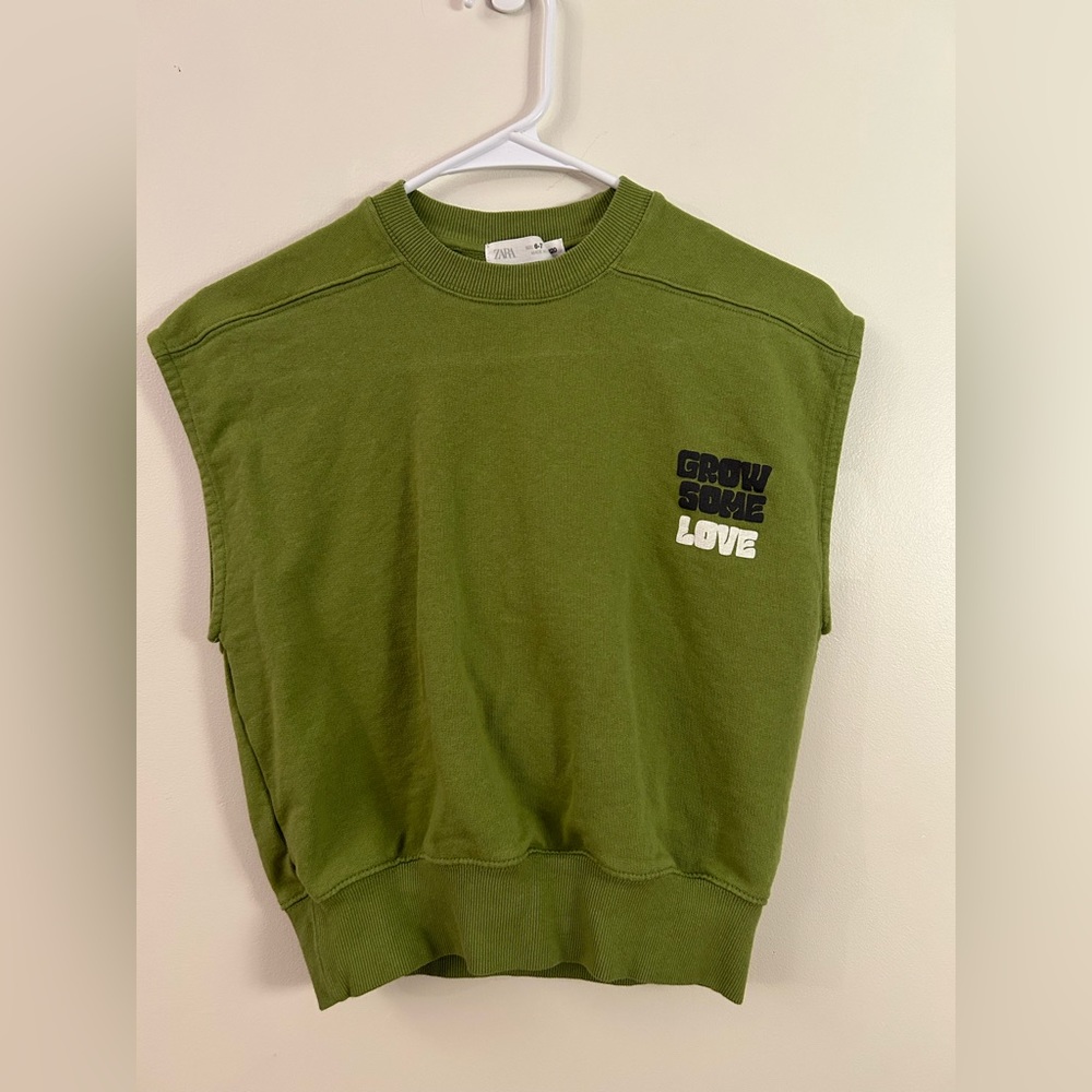 Zara Green Sweater Vest